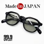 ショッピング眼鏡 日本製 鯖江 眼鏡 サングラス 職人 ハンドメイド ヘキサゴン ボストン 新品 ブラック 黒  30代 40代 50代