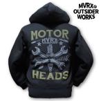 MVRX очень толстый 10oz тренировочный Zip выше Parker мужской бренд обратная сторона ворсистый MOTORHEADS модель чёрный черный 