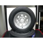 CVP製　5穴　12インチV2タイヤ＆ホイール　亜鉛メッキ　トレーラー専用　リム　スポーク　5穴　PCD-114.3　