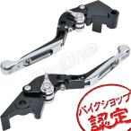 ビレット レバー セット Ninja250 Ninja250R Ninja250SL Z250 250TR Z125 PRO KSR PRO DトラッカーX KLX250 可倒式 黒/銀 ブラック シルバー ブレーキ クラッチ