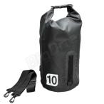 防水バッグ X-EUROPE レイン バッグ 10L BLACK ブラック 黒 EG-6002 高さΦ19cm×高さ49cm ツーリング 通学 通勤 旅行 梅雨 防雨対策 バイク用品