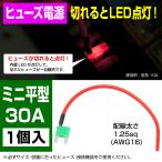 BigOne 切れたら光って知らせる インジケーター 内蔵 ミニ 平型 ヒューズ 電源 30A ASP LED シガーライター ETC ドライブレコーダー の接続