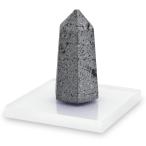 富士山 溶岩石 天然石 パワーストーン 霊峰富士溶岩 ポイントパワー 六角形 オブジェ アクリル台座付