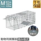動物 捕獲器 Mサイズ 25x66x26cm 小動物 猫用 踏板式 バネ式 アニマルキャッチャー 迷子猫 野良猫 犬 イタチ 小動物 害獣 保護 簡単設置 安全 1年保証 送料無料
