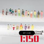 Nゲージ人形　1/150　ミニチュア　Nゲージ　人形　ランダム　100体　セット　ジオラマ　建築模型