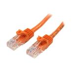 StarTech 45PAT50CMOR オレンジ Cat5e LANケーブル 0.5m