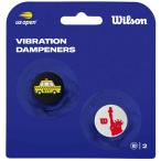  Wilson WR8412301001 US OPEN DAMPENERS 2PK Yellow/Red желтый теннис для самосвал na-