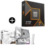 AMD Ryzen 7 9700X W/O Cooler WOF (8C/16T,3.8GHz,65W) CPU + GIGABYTE B850M A ELT WF6E ICE Micro-ATX материнская плата комплект 