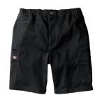 Dickies D2876 ブラック L T/Cストレッチショートカーパンツ