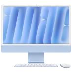 APPLE MWUF3J/A голубой iMac Retina 4.5K дисплей модель M4 chip 8 core GPU SSD256GB память 16GB настольный персональный компьютер 24 type / macOS