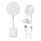 クリップファン クリップ付き扇風機 ハンディファン 強風 大風量 涼しい 3段階 卓上 小型 軽い 静音 扇風機 充電式 日傘 ベビーカー アウトドア PAS-02WT 熱中症