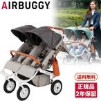 エアバギー ココダブルEX フロムバース ストーン レインカバー付き 新仕様 開閉式フロントバー 【保証期間:2年】