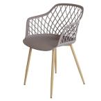 Rattan World C1800PGY mesh PP chair warm gray Manufacturers direct delivery 