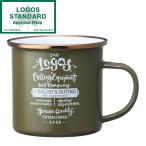 ショッピングホーロー クラシコホーローマグ(オリーブ)No.81280061 LOGOS