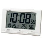  Seiko часы (Seiko Clock) класть часы белый корпус размер :9.1×14.8×4.7cm глаз ... часы радиоволны цифровой календарь 