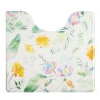 oka(OKA)sasa..... коврик туалет коврик примерно 55cm×60cm слоновая кость (fiore) (...PVC соль .biniru)