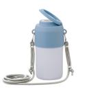 LIV PLUS ペットボトルホルダー 保冷保温 真空二重構造 300~650ml ショルダー アイスブルー NM-372