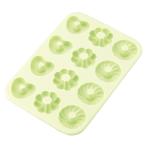 貝印 KAI 耐熱 シリコン製 ドーナツ型 12個取り ポンデ 波 ハート DL6248