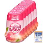 サワデー 気分はじけるピーチの香り消臭芳香剤 トイレ用 詰め替え用 140g×6個(おまけ付き) ま