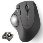 Bluetooth トラックボールマウス エレコム ワイヤレス IST (アイエスティー) シリーズ 5ボタン 親指操作 ベアリング支持 W ブラック
