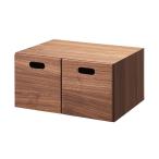  старт  King грудь Muji Ryohin ширина 37× глубина 28× высота 18.5cm половина выдвижной ящик 2 шт грецкий орех материал . доска шкаф грудь 