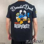 フラッグスタッフ FLAGSTAFF ディズニー コラボ ドナルド Tシャツ 半袖 刺繍 メンズ MOTORCYCLE 452512 送料無料