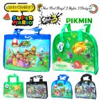 プールバッグ ビニールバッグ ボストンバッグ マリオ スプラトゥーン ピクミン スナップボタン キッズ 子ども 男の子 スイミング キャラクター