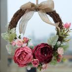 母の日 リース プリザーブドフラワー 壁掛け 壁飾り プレゼント 造花 ギフト おしゃれ お花 引っ越し祝い 結婚祝い 友人 女性 母 祖母 贈り物