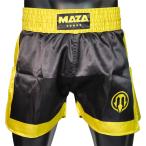 MAZA[ma The ] кикбоксинг шорты ( чёрный / Gold )| kickboxing shorts - black/gold