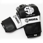 MAZA［マザ］ SCF〜Slope Cage Fight〜 公式 MMA プロ ファイトグローブ （黒）／ Pro Fight Gloves - オープンフィンガーグローブ