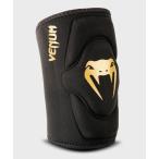 VENUM [venm] гель колено накладка Kontact - Contact ( чёрный / Gold )( пара )| Gel Knee Pads - Black/Gold