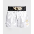 VENUM [venm]me Thai шорты Classic - Classic ( белый / чёрный / Gold ) | Muay Thai Shorts - White/Black/Gold