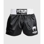 VENUM [venm]me Thai шорты Classic - Classic ( чёрный / белый / белый ) | Muay Thai Shorts - Black/White/White