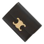 セリーヌ CELINE 3つ折り財布 小銭入れ付き ブラック レディース 10i65-3dpv-38no