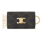 セリーヌ CELINE キーケース TRIOMPHE KEY CASE ブラウン レディース 10l81-2cqh-04lu