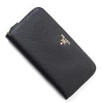 プラダ PRADA ラウンドファスナー 長財布 小銭入れ付き SAFFIANO METAL ブラック レディース 1ml506-qwa-f0002