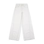 ショッピングmoncler モンクレール MONCLER ジップフライジーンズ MONCLER GENIUS 2 MONCLER×ALICIA KEYS ワイドパンツ ホワイト レディース 2a00003-m2953