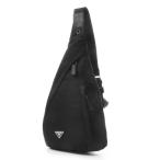 プラダ PRADA ショルダーバッグ Re-Nylonxレザー ワンショルダーバックパック ボディバッグ ブラック メンズ 2vz092-vomo-2dmg-f0002