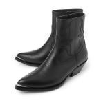 セリーヌ CELINE ジップドブーツ LEON ZIPPED BOOT 大きいサイズあり ブラック メンズ 35935-4505c-38no