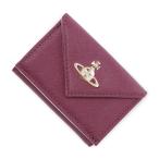 ショッピングvivienne ヴィヴィアンウエストウッド Vivienne Westwood 3つ折り財布 小銭入れ付き SAFFIANO ENVELOPE BILLFOLD WITH POCKET パープル メンズ レディース