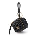 ミュウミュウ miu miu キーリング TRICK MATELASSE KEYRING キーチャーム ブラック レディース 5tl527-afpp-f0002