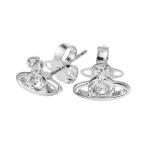 ヴィヴィアンウエストウッド Vivienne Westwood ピアス NANO SOLITAIRE シルバー レディース 62010037-02p116-cn-p116-platinum-crystal