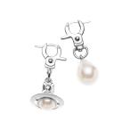ヴィヴィアンウエストウッド Vivienne Westwood ピアス CLAUDE SMALL EARRINGS シルバー レディース 6202016p-02p103-p103-platinum-creamrosepearl
