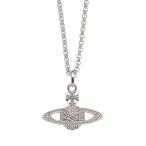 ヴィヴィアンウエストウッド Vivienne Westwood ネックレス MINI BAS RELIEF PENDANT シルバー レディース 63020086-02p656-p656-platinum-vintagerosecrystal