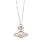 ショッピングヴィヴィアン ヴィヴィアンウエストウッド Vivienne Westwood ネックレス TILLYA PENDANT シルバー レディース 630203f3-02p648-p648-platinum-peachenamel-peachpea