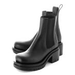 ボッテガヴェネタ BOTTEGA VENETA アンクルブーツ LUG ANKLE BOOT チェルシーブーツ 大きいサイズあり ブラック レディース 667144-vbs50-1000