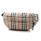 バーバリー BURBERRY ボディバッグ MEDIUM VINTAGE CHECK BONDED COTTON BUM BAG バムバッグ ベージュ メンズ 8010430-beige