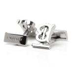 バーバリー BURBERRY カフスボタン MONOGRAM MOTIF PALLADIUM PLATE CUFFLINKS カフリンクス シルバー メンズ 8013162-palladio