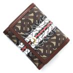 バーバリー BURBERRY 3つ折り 財布 小銭入れ付き MONOGRAM STRIPE モノグラムストライプ ブラウン レディース 8018829-bridlebrown