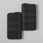 ショッピングBURBERRY バーバリー BURBERRY ラウンドファスナー長財布 小銭入れ付き LG ZIG BRT ロングウォレット グレー メンズ 8070254-charcoal